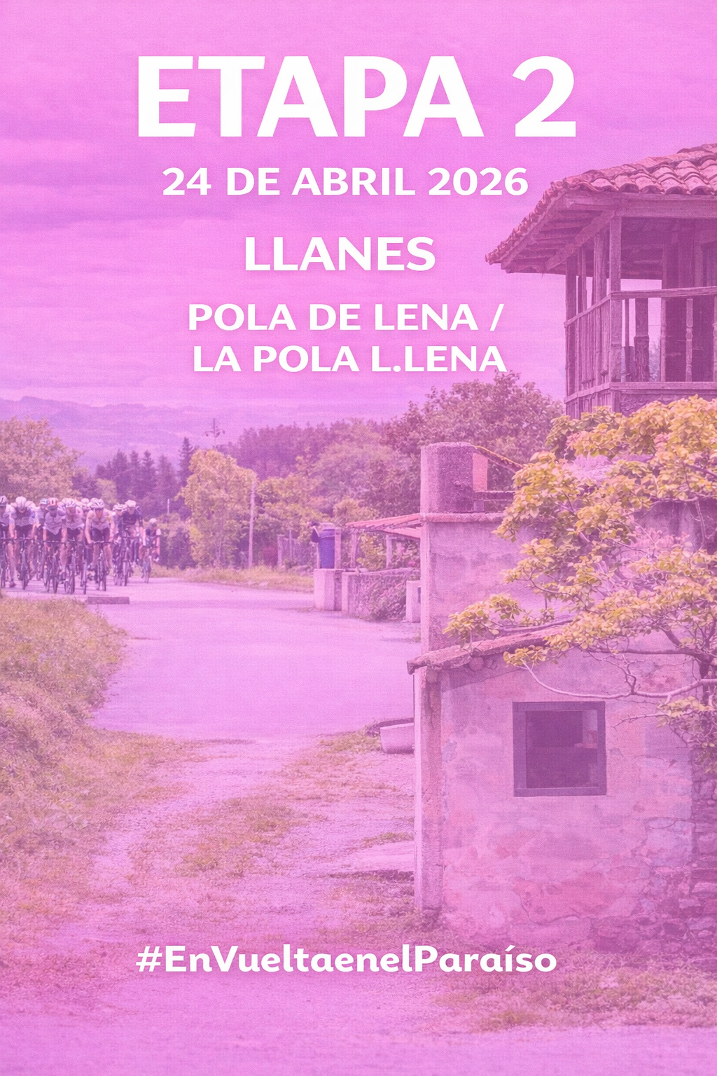 Etapa 2 de la Vuelta Asturias 2026: Llanes – Pola de Lena / La Pola L.lena. Recorrido de costa a montaña en La Vuelta al Paraíso.