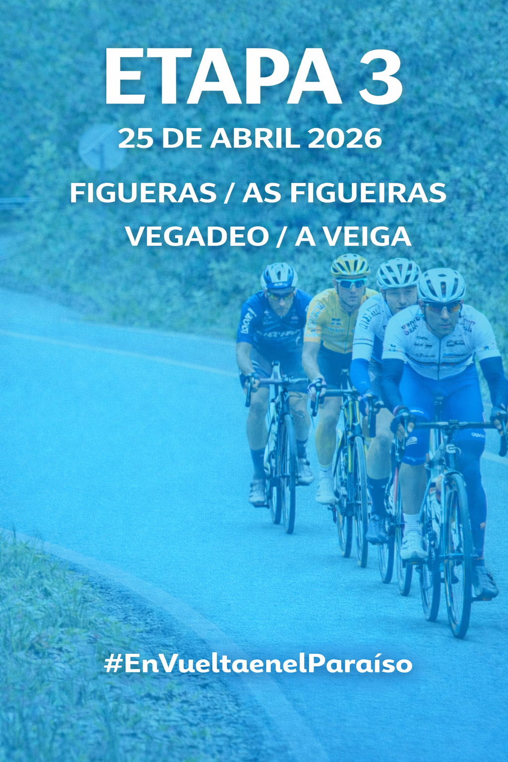 Etapa 3 Vuelta Asturias 2026 Figueras As Figueiras – Vegadeo A Veiga 25 abril recorrido oficial