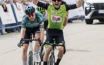 Exhibición de Gabriel Layrac para vestirse de líder en el arranque de la Vuelta Asturias